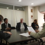 Mesa de reunión de los representantes de FASTA  y del Colegio de Gestores